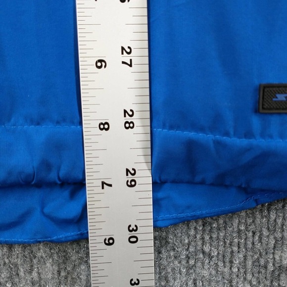 Proquip Men's Jacket Blue Black XL Silk Touch 1/4 Zip Mock Neck Long Sleeve Pull - Picture 14 of 15